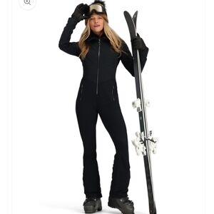 Obermeyer Katze ski Suit Black Ski Patrol Medium Long